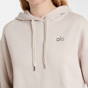 ALO Yoga Women's Beige Hoodie Sweater